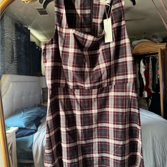 Copper key young girl plaid pinafore dress size xl - Picture 2 of 5